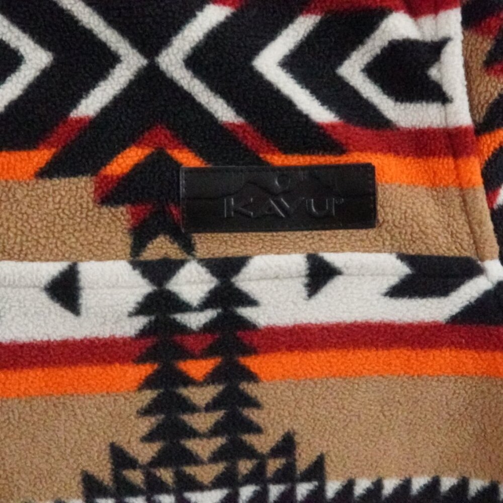 Kavu Women's Aztec Half-Zip Pullover - Tan, Orange, Black, White - Picture 4 of 11
